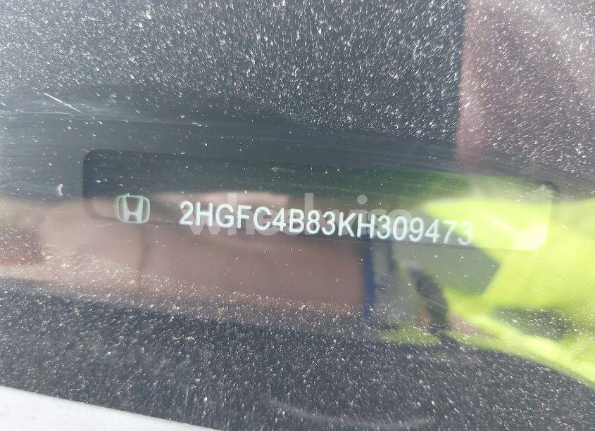 Photo 9 of 2019 Honda Civic SPORT (VIN 2HGFC4B83KH309473)