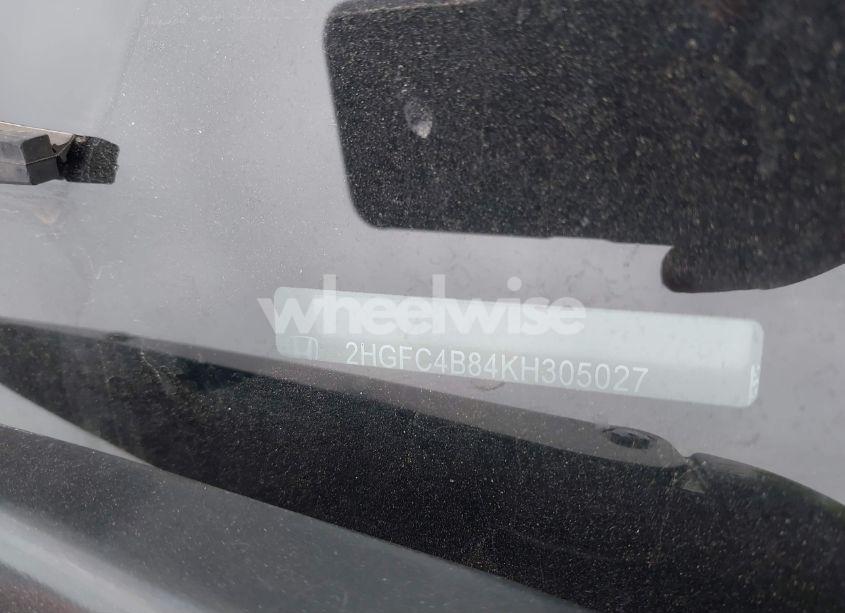 Photo 9 of 2019 Honda Civic SPORT (VIN 2HGFC4B84KH305027)