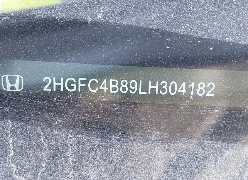 Photo 9 of 2020 Honda Civic SPORT (VIN 2HGFC4B89LH304182)