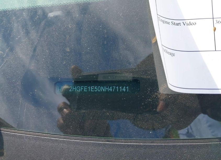 Photo 9 of 2022 Honda Civic SI SEDAN (VIN 2HGFE1E50NH471141)