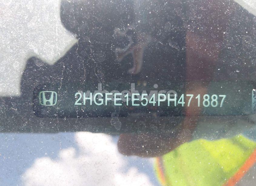 Photo 9 of 2023 Honda Civic SI SEDAN (VIN 2HGFE1E54PH471887)