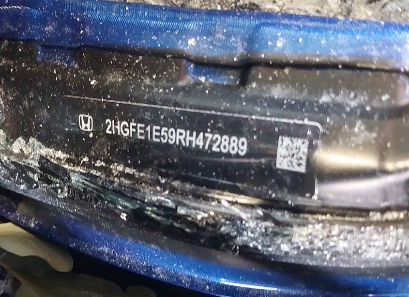 Photo 9 of 2024 Honda Civic SI SEDAN (VIN 2HGFE1E59RH472889)