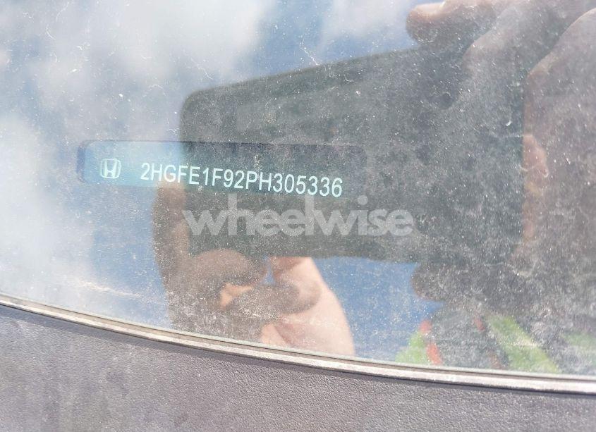 Photo 9 of 2023 Honda Civic TOURING (VIN 2HGFE1F92PH305336)