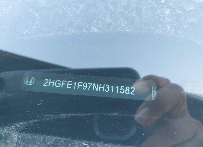 Photo 9 of 2022 Honda Civic TOURING (VIN 2HGFE1F97NH311582)