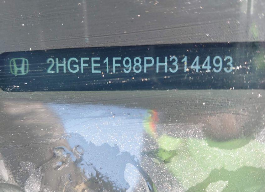 Photo 9 of 2023 Honda Civic TOURING (VIN 2HGFE1F98PH314493)