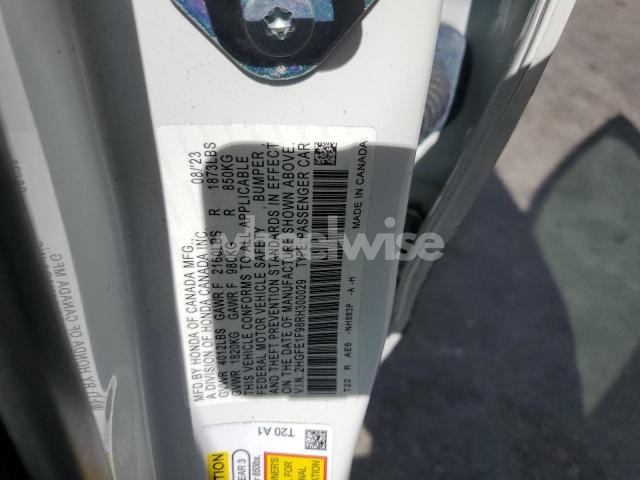 Photo 2 of 2024 HONDA CIVIC TOURING (VIN 2HGFE1F98RH300029)