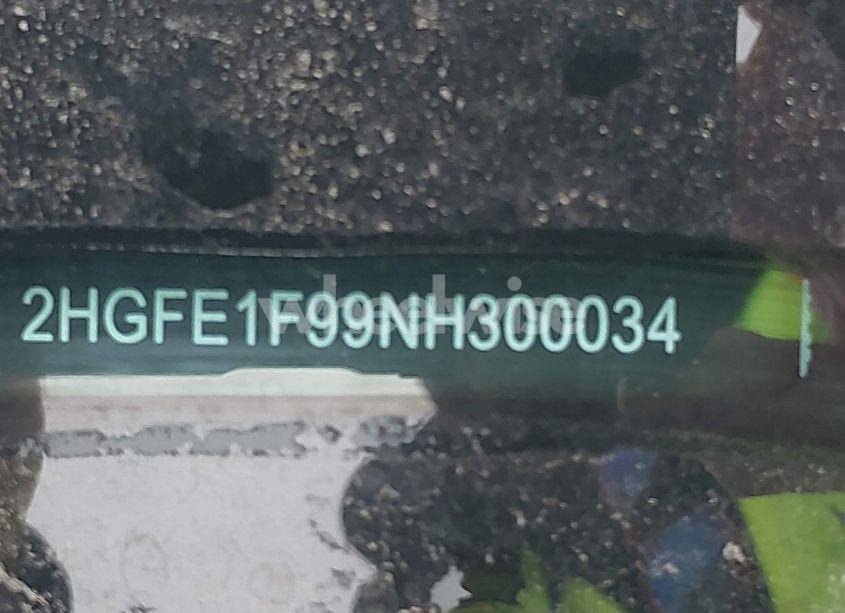 Photo 17 of 2022 Honda Civic TOURING (VIN 2HGFE1F99NH300034)