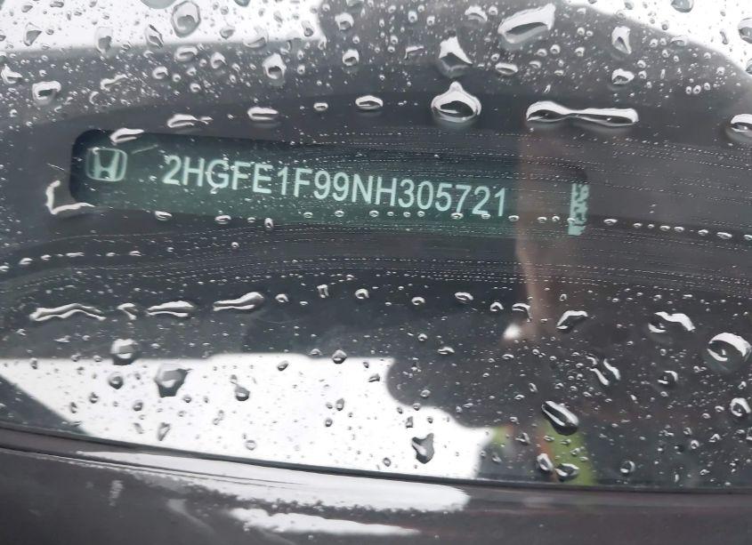 Photo 17 of 2022 Honda Civic TOURING (VIN 2HGFE1F99NH305721)