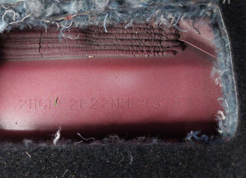 Photo 9 of 2022 Honda Civic LX (VIN 2HGFE2F22NH595759)