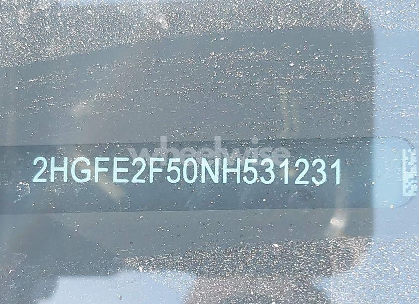 Photo 9 of 2022 Honda Civic SPORT (VIN 2HGFE2F50NH531231)