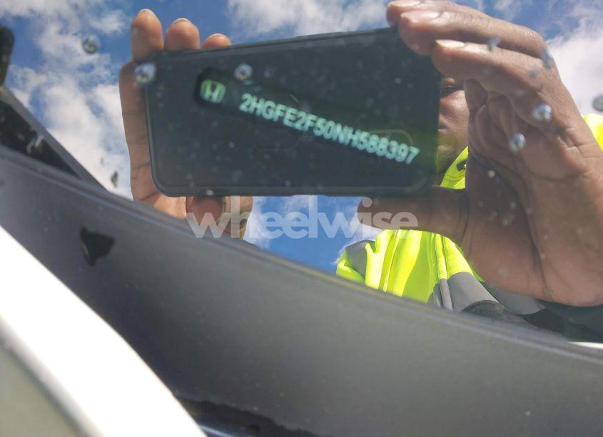 Photo 9 of 2022 Honda Civic SPORT (VIN 2HGFE2F50NH588397)