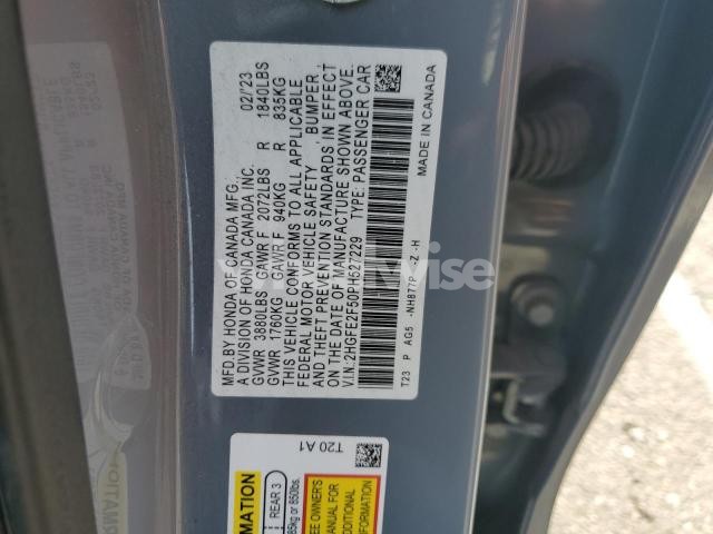 Photo 5 of 2023 HONDA CIVIC SPORT N/A (VIN 2HGFE2F50PH527229)