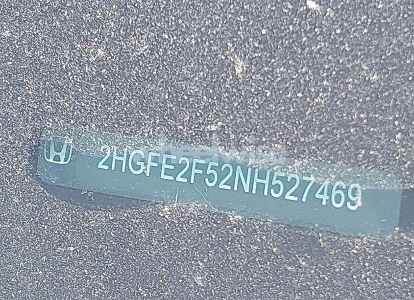 Photo 9 of 2022 Honda Civic SPORT (VIN 2HGFE2F52NH527469)