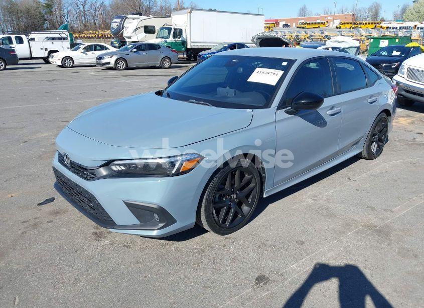 Photo 2 of 2022 Honda Civic SPORT (VIN 2HGFE2F52NH538066)