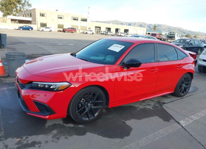 Photo 2 of 2022 Honda Civic SPORT (VIN 2HGFE2F53NH575904)