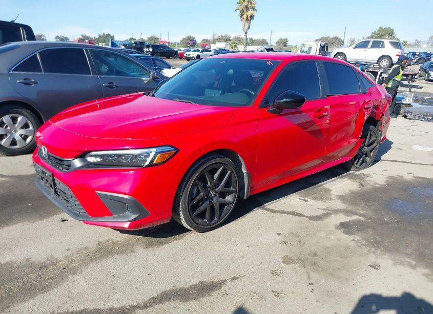 Photo 2 of 2022 Honda Civic SPORT (VIN 2HGFE2F53NH582724)