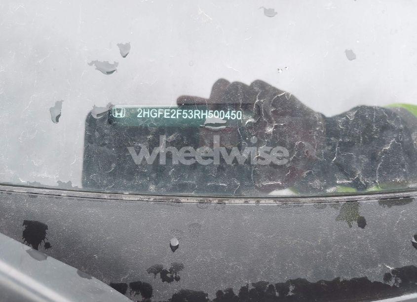 Photo 9 of 2024 Honda Civic SPORT (VIN 2HGFE2F53RH500450)