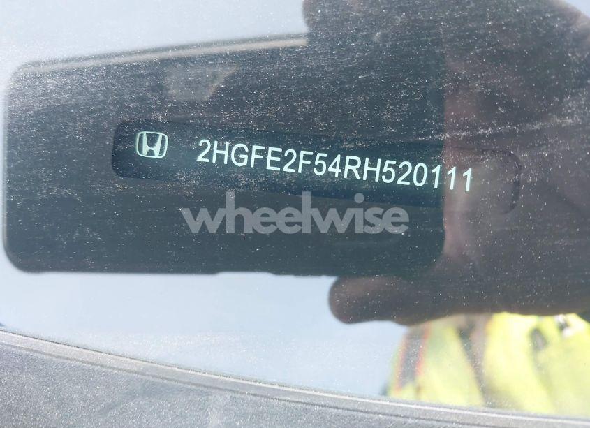 Photo 9 of 2024 Honda Civic SPORT (VIN 2HGFE2F54RH520111)