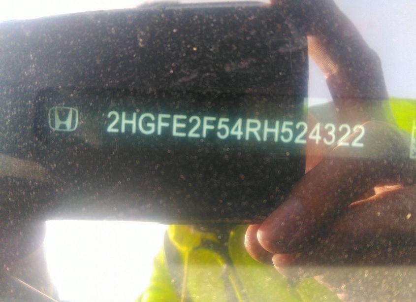 Photo 9 of 2024 Honda Civic SPORT (VIN 2HGFE2F54RH524322)