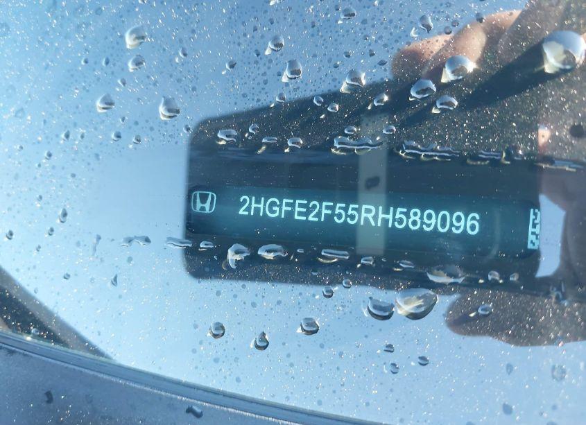 Photo 9 of 2024 Honda Civic SPORT (VIN 2HGFE2F55RH589096)