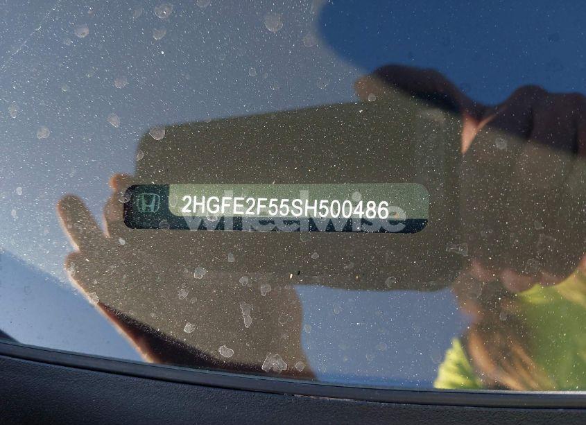 Photo 9 of 2025 Honda Civic SPORT (VIN 2HGFE2F55SH500486)