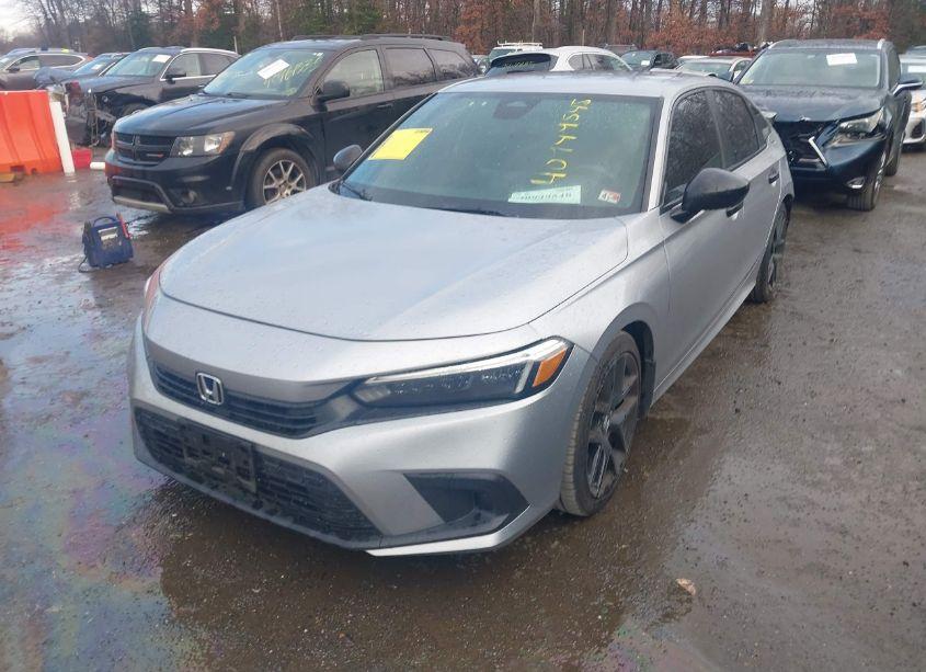 Photo 2 of 2022 Honda Civic SPORT (VIN 2HGFE2F56NH515504)