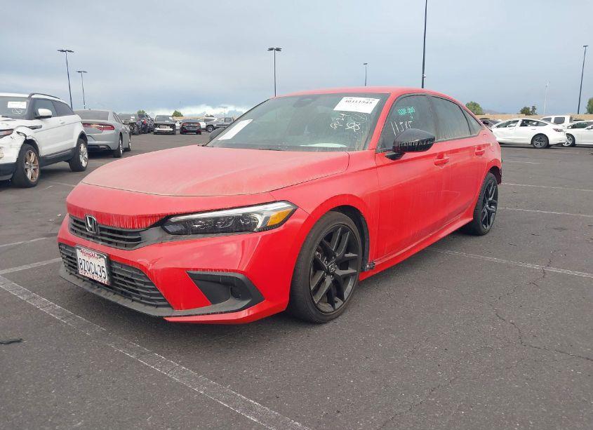 Photo 2 of 2022 Honda Civic SPORT (VIN 2HGFE2F56NH556876)