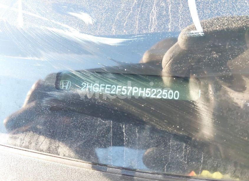 Photo 9 of 2023 Honda Civic SPORT (VIN 2HGFE2F57PH522500)