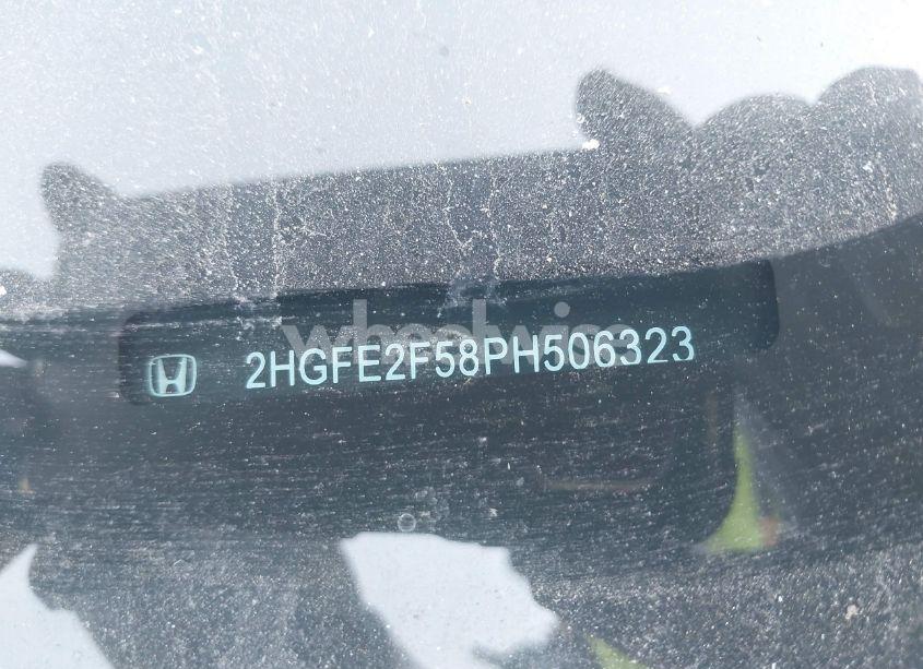 Photo 9 of 2023 Honda Civic SPORT (VIN 2HGFE2F58PH506323)