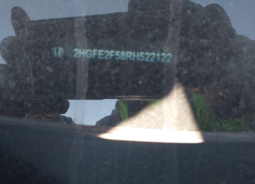 Photo 9 of 2024 Honda Civic SPORT (VIN 2HGFE2F58RH522122)