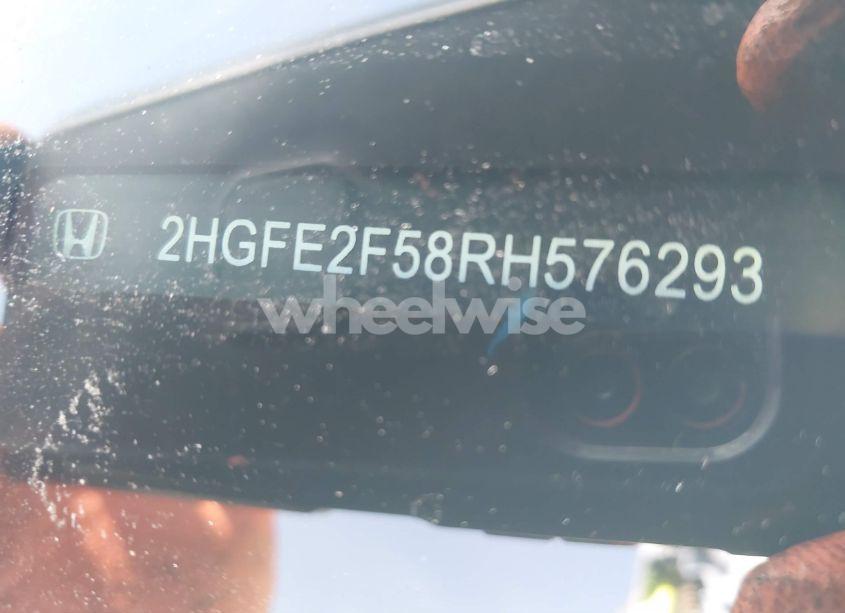 Photo 9 of 2024 Honda Civic SPORT (VIN 2HGFE2F58RH576293)