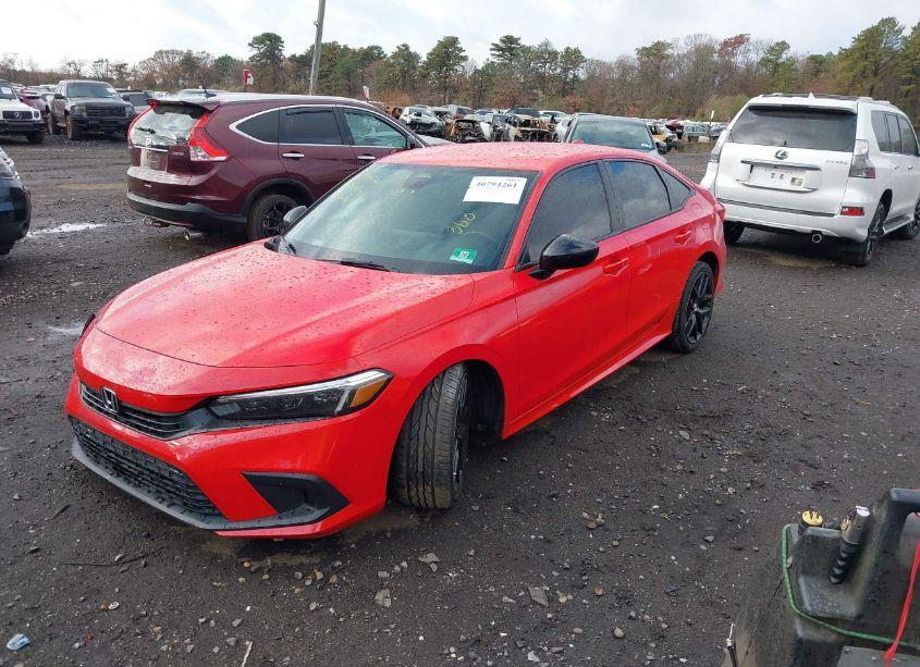 Photo 2 of 2022 Honda Civic SPORT (VIN 2HGFE2F59NH503900)