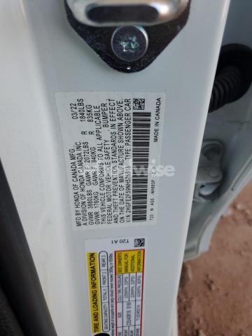 Photo 3 of 2022 HONDA CIVIC SPORT (VIN 2HGFE2F59NH575518)