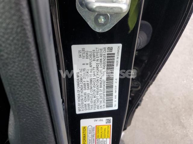 Photo 7 of 2025 HONDA CIVIC SPORT (VIN 2HGFE4F80SH340927)