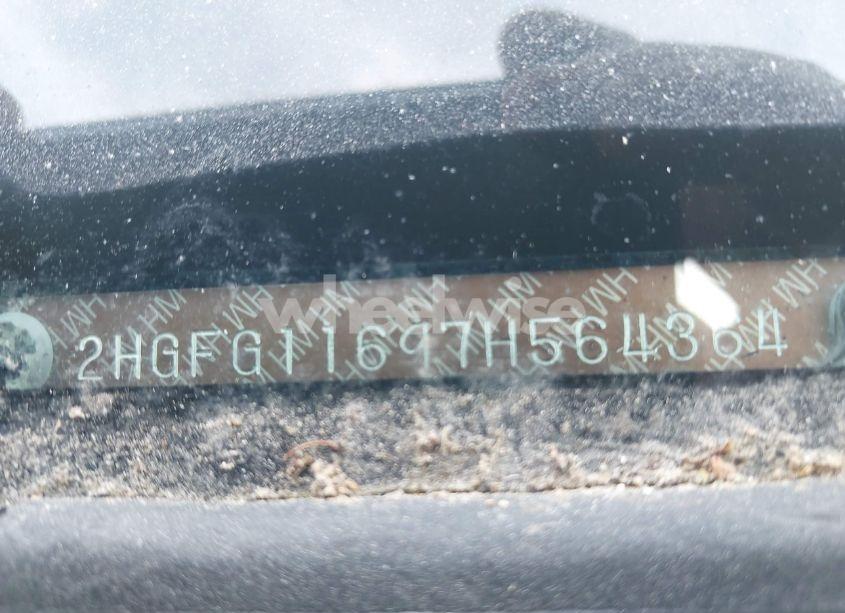 Photo 9 of 2007 Honda Civic LX (VIN 2HGFG11697H564364)