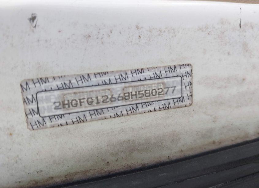 Photo 9 of 2008 Honda Civic LX (VIN 2HGFG12668H580277)