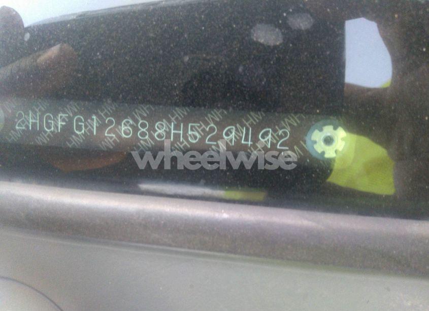 Photo 9 of 2008 Honda Civic LX (VIN 2HGFG12688H529492)