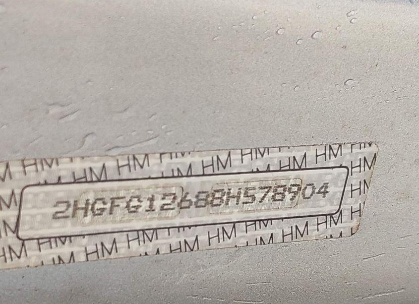 Photo 9 of 2008 Honda Civic LX (VIN 2HGFG12688H578904)