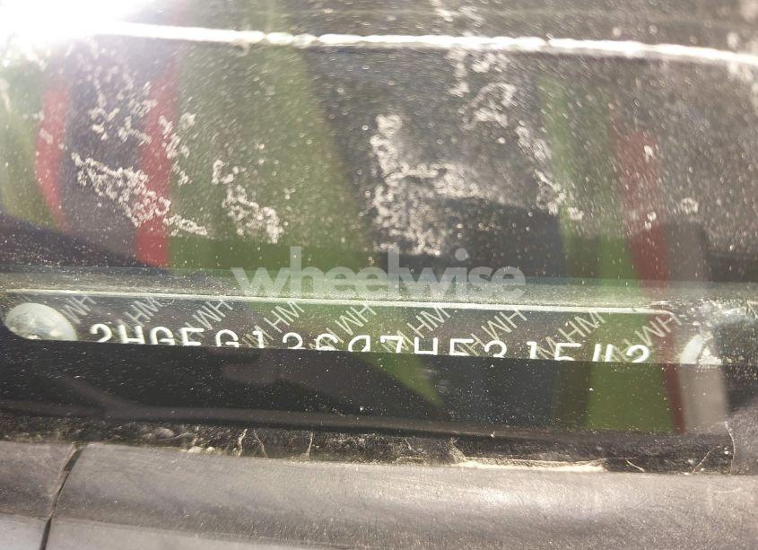 Photo 9 of 2007 Honda Civic LX (VIN 2HGFG12697H531542)