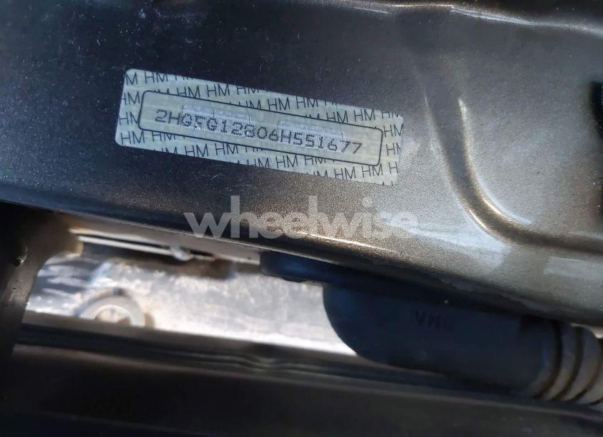 Photo 9 of 2006 Honda Civic EX (VIN 2HGFG12806H551677)