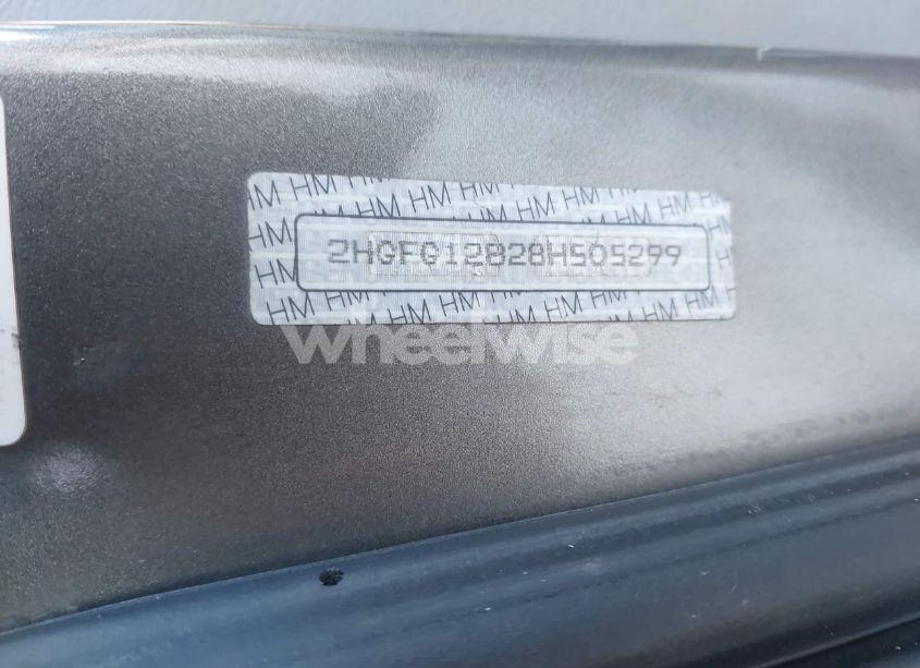 Photo 9 of 2008 Honda Civic EX (VIN 2HGFG12828H505299)