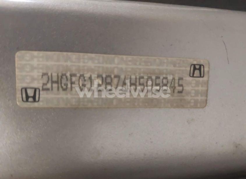 Photo 9 of 2006 Honda Civic EX (VIN 2HGFG12876H505845)