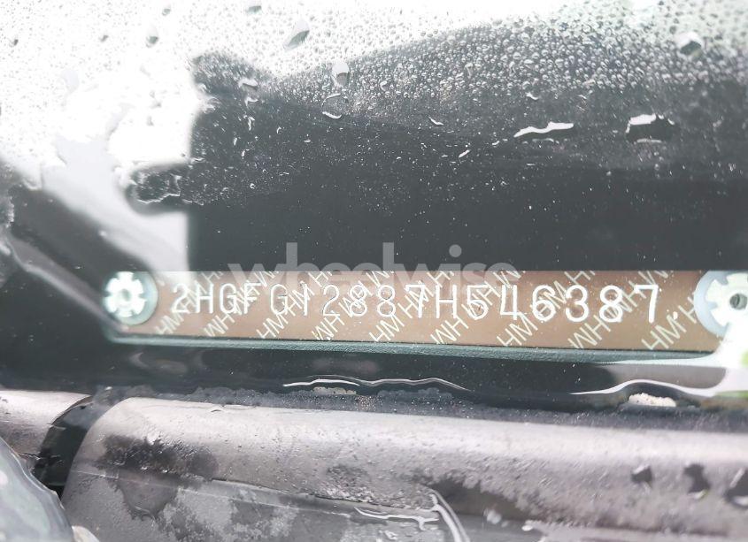 Photo 9 of 2007 Honda Civic EX (VIN 2HGFG12887H546387)