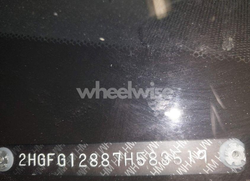 Photo 17 of 2007 Honda Civic EX (VIN 2HGFG12887H583519)