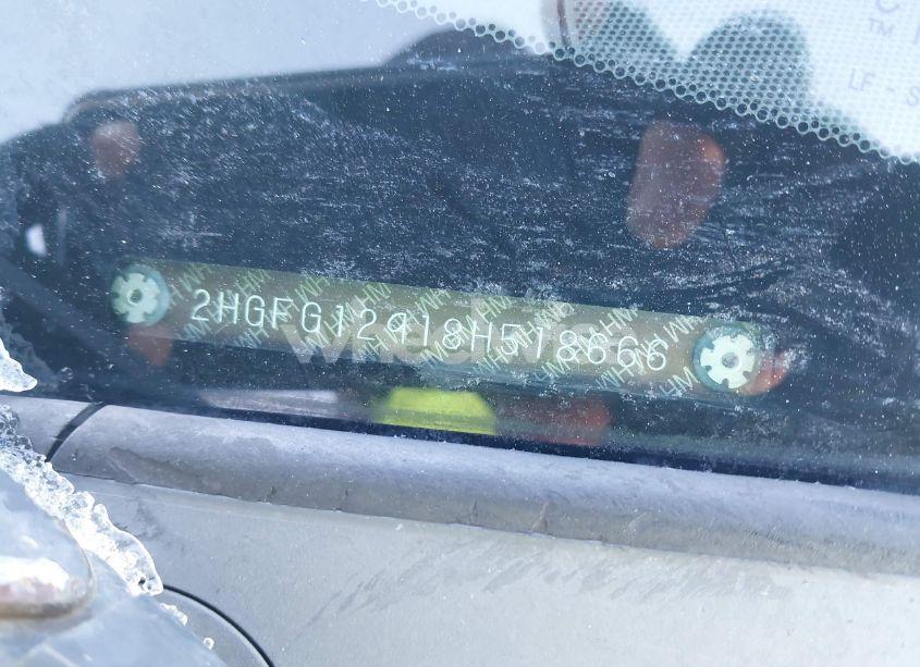 Photo 9 of 2008 Honda Civic EX-L (VIN 2HGFG12918H518666)