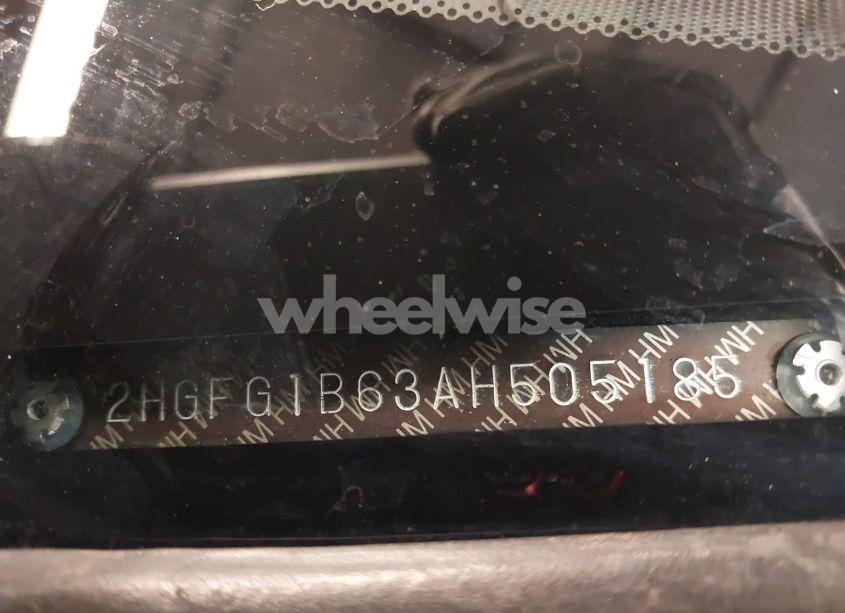 Photo 17 of 2010 Honda Civic LX (VIN 2HGFG1B63AH505185)