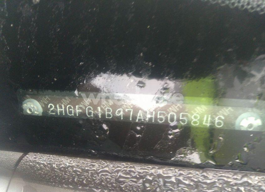 Photo 9 of 2010 Honda Civic EX-L (VIN 2HGFG1B97AH505846)