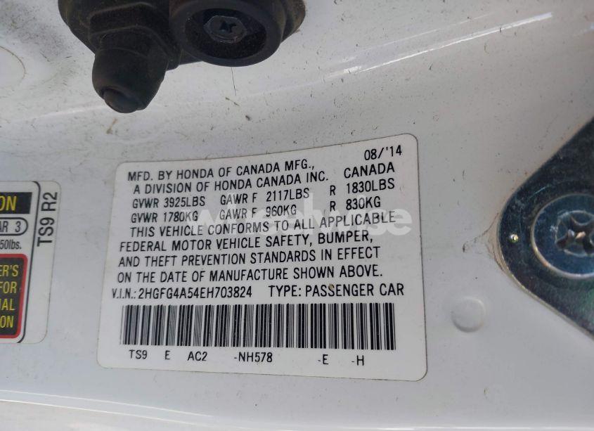 Photo 9 of 2014 Honda Civic SI (VIN 2HGFG4A54EH703824)