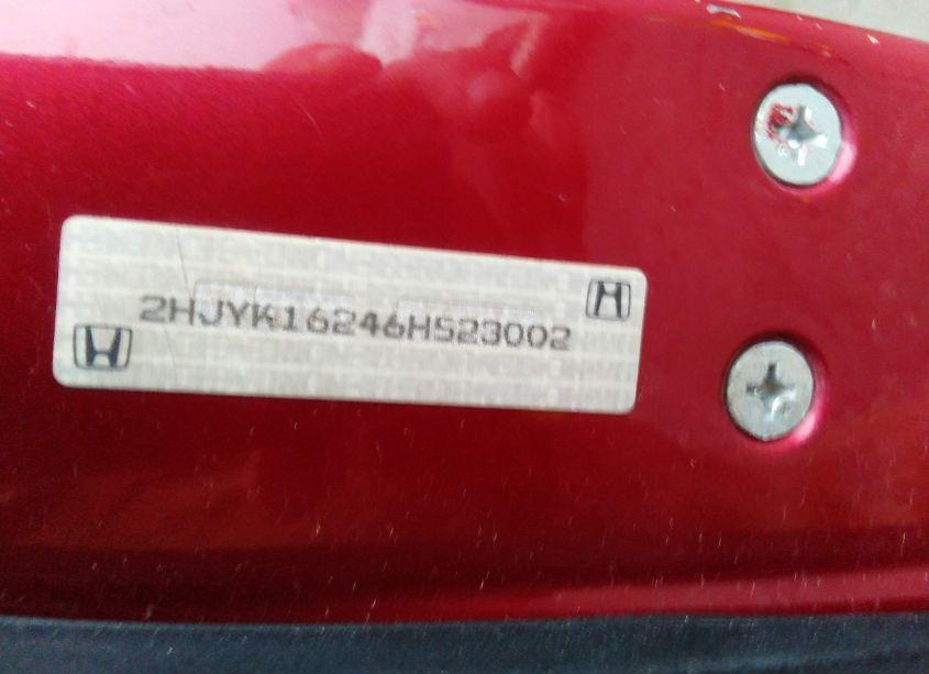 Photo 9 of 2006 Honda Ridgeline RT (VIN 2HJYK16246H523002)