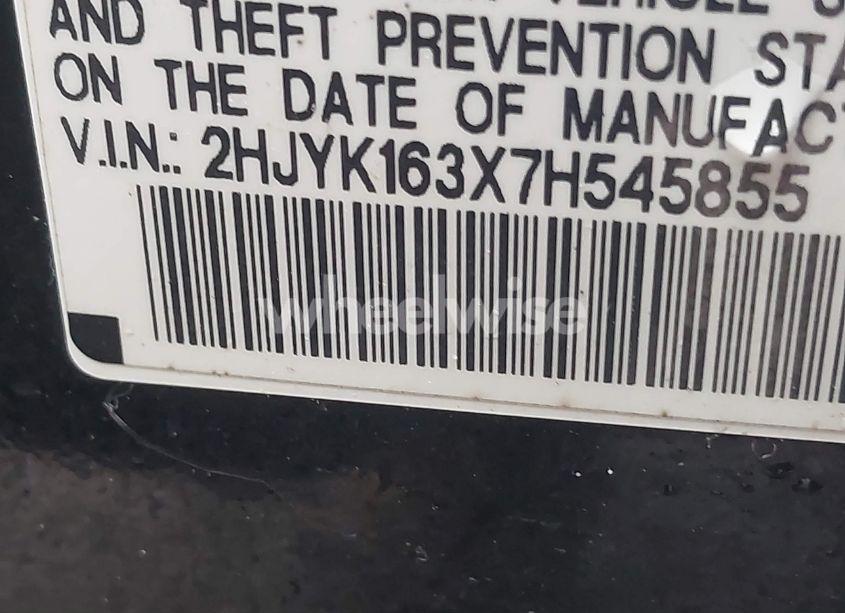 Photo 9 of 2007 Honda Ridgeline RTX (VIN 2HJYK163X7H545855)